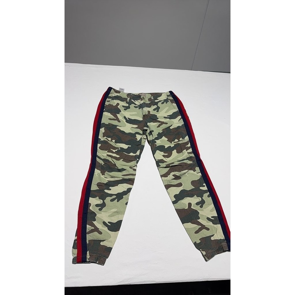 Mother Mens Camouflage Track Pants Side Stripe Camo Joggers Green Red Blue 28